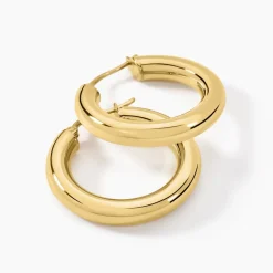 Histoire d'Or Créoles Adama Acier Jaune acier doré