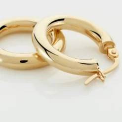 Histoire d'Or Créoles Ajania Or Jaune* Boucles D'Oreilles|Boucles D'Oreilles Créoles