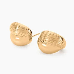 Sale Histoire d'Or Créoles Amae Plaque Or Jaune