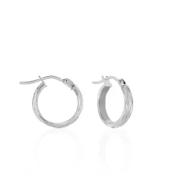 Histoire d'Or Créoles Ananas Or Blanc