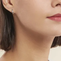 Histoire d'Or Créoles Ananas Or Blanc