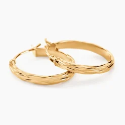 Histoire d'Or Créoles Ananas Or Jaune* Boucles D'Oreilles|Boucles D'Oreilles Créoles