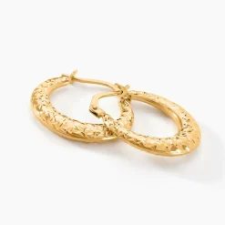 Hot Histoire d'Or Créoles Annis Or Jaune