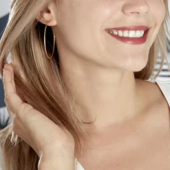 Sale Histoire d'Or Créoles Anusha Plaqué Or Jaune