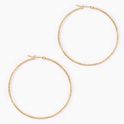 Histoire d'Or Créoles Anusha Plaqué Or Jaune* Boucles D'Oreilles|Boucles D'Oreilles Fantaisie