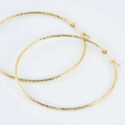 Histoire d'Or Créoles Anusha Plaqué Or Jaune* Boucles D'Oreilles|Boucles D'Oreilles Fantaisie