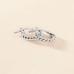 Histoire d'Or Créoles Appolina Argent Blanc* Boucles D'Oreilles|Boucles D'Oreilles Fantaisie