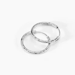 Histoire d'Or Créoles Argent Blanc Agathe