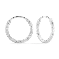 Histoire d'Or Créoles Argent Blanc Agathe