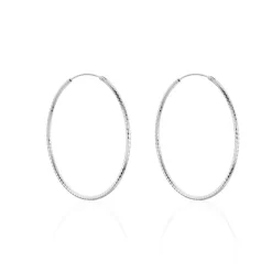 Clearance Histoire d'Or Créoles Argent Blanc Agathe