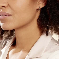 Histoire d'Or Créoles Argent Blanc Agathe* Boucles D'Oreilles|Boucles D'Oreilles Fantaisie