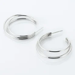 Histoire d'Or Créoles Argent Blanc Jukka* Boucles D'Oreilles|Boucles D'Oreilles Fantaisie