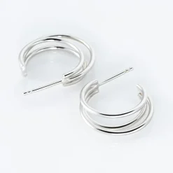 Online Histoire d'Or Créoles Argent Blanc Jukka