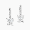 Histoire d'Or Créoles Argent Blanc Karitate Oxydes De Zirconium* Boucles D'Oreilles|Boucles D'Oreilles Fantaisie