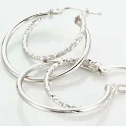 Best Histoire d'Or Créoles Argent Blanc Marjorie