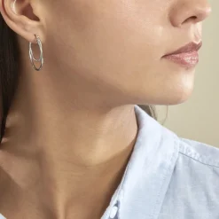 Best Histoire d'Or Créoles Argent Blanc Marjorie