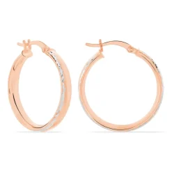 Histoire d'Or Créoles Argent Rose Ava* Boucles D'Oreilles|Boucles D'Oreilles Fantaisie