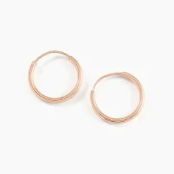 Histoire d'Or Créoles Argent Rose Olympia* Boucles D'Oreilles|Boucles D'Oreilles Fantaisie