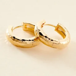 Histoire d'Or Créoles Ariane Plaqué Or Jaune* Boucles D'Oreilles|Boucles D'Oreilles Créoles