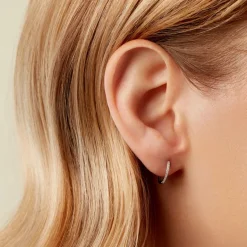 Histoire d'Or Créoles Aryanna Or Blanc Diamant* Boucles D'Oreilles|Boucles D'Oreilles Créoles