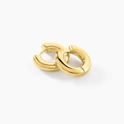 Histoire d'Or Créoles Atika Acier Jaune* Boucles D'Oreilles|Boucles D'Oreilles Fantaisie