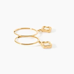 Histoire d'Or Créoles Bahman Or Jaune Nacre* Boucles D'Oreilles|Boucles D'Oreilles Créoles