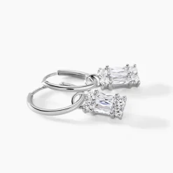 Histoire d'Or Créoles Baroque Party Argent Blanc Oxyde De Zirconium* Boucles D'Oreilles|Boucles D'Oreilles Fantaisie