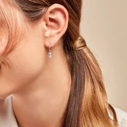 Histoire d'Or Créoles Baroque Party Argent Blanc Oxyde De Zirconium* Boucles D'Oreilles|Boucles D'Oreilles Fantaisie