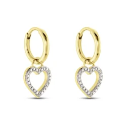 Histoire d'Or Créoles Belitana Or Jaune Diamant* Boucles D'Oreilles|Boucles D'Oreilles Créoles