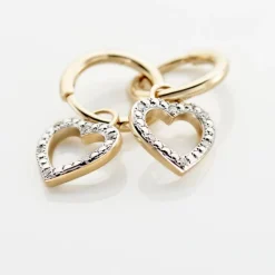 Histoire d'Or Créoles Belitana Or Jaune Diamant* Boucles D'Oreilles|Boucles D'Oreilles Créoles