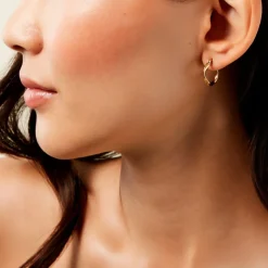 Histoire d'Or Créoles Bethanie Acier Jaune* Boucles D'Oreilles|Boucles D'Oreilles Fantaisie