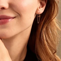 Histoire d'Or Créoles Britton Or Jaune* Boucles D'Oreilles|Piercings D'Oreilles