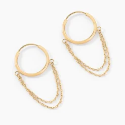 Histoire d'Or Créoles Calogero Or Jaune* Boucles D'Oreilles|Piercings D'Oreilles