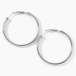 Histoire d'Or Créoles Carmeline Acier Blanc* Boucles D'Oreilles|Boucles D'Oreilles Fantaisie