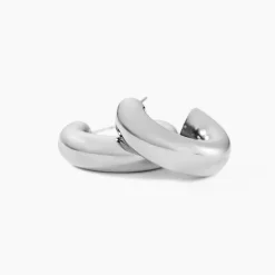 Outlet Histoire d'Or Créoles Cassis acier blanc