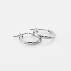 Hot Histoire d'Or Créoles Cayla Or Blanc