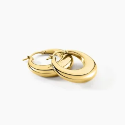 Histoire d'Or Créoles Creolia Acier Jaune* Boucles D'Oreilles|Boucles D'Oreilles Fantaisie