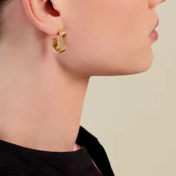 Histoire d'Or Créoles Dafnie Acier Jaune* Boucles D'Oreilles|Boucles D'Oreilles Fantaisie