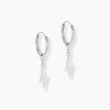 Histoire d'Or Créoles Diakha Argent Blanc* Boucles D'Oreilles|Boucles D'Oreilles Fantaisie