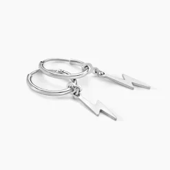 Histoire d'Or Créoles Diakha Argent Blanc* Boucles D'Oreilles|Boucles D'Oreilles Fantaisie