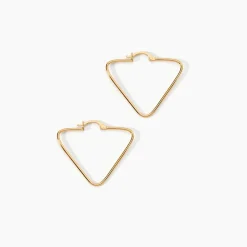 Online Histoire d'Or Créoles Doris Plaqué Or Jaune