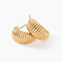 Histoire d'Or Créoles Dune Plaqué Or Doré* Boucles D'Oreilles|Boucles D'Oreilles Fantaisie