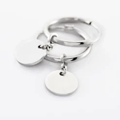 Histoire d'Or Créoles Elvyn Argent Blanc* Boucles D'Oreilles|Boucles D'Oreilles Fantaisie