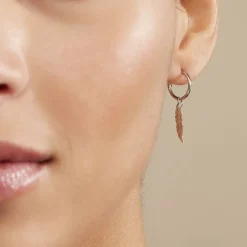 Histoire d'Or Créoles Elvyn Argent Blanc* Boucles D'Oreilles|Boucles D'Oreilles Fantaisie