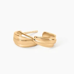 Histoire d'Or Créoles Elysia Plaqué Or Jaune* Boucles D'Oreilles|Boucles D'Oreilles Fantaisie