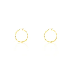 New Histoire d'Or Créoles Falbala Or Jaune