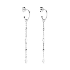 Clearance Histoire d'Or Créoles Fancy Argent Blanc