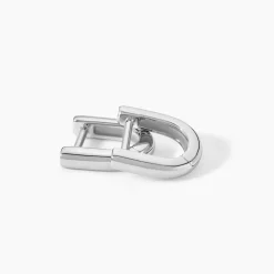 Hot Histoire d'Or Créoles Fillipa Argent Blanc