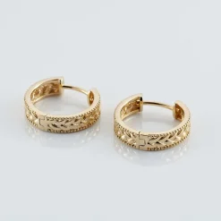 Histoire d'Or Créoles Gaia Plaqué Or Jaune* Boucles D'Oreilles|Boucles D'Oreilles Fantaisie