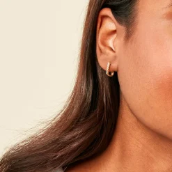 Histoire d'Or Créoles Gaius Or Jaune* Boucles D'Oreilles|Boucles D'Oreilles Créoles